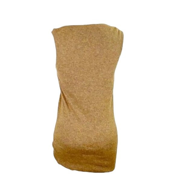 BCBGMAXAZRIA Brown Sleeveless Angora Wool Blend V-Neck Sweater Tunic Top Y2K Sty - Picture 5 of 10